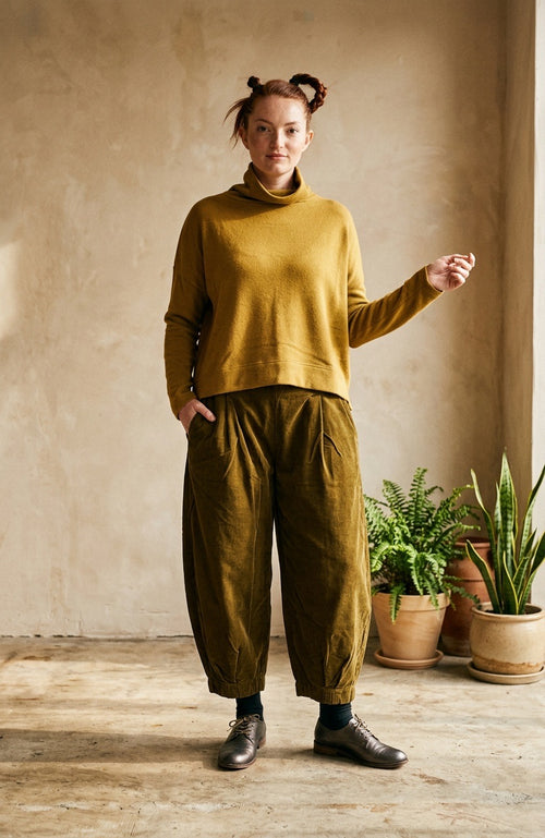 Caramello Moyet Deep Caramel Cowl Neck Jumper