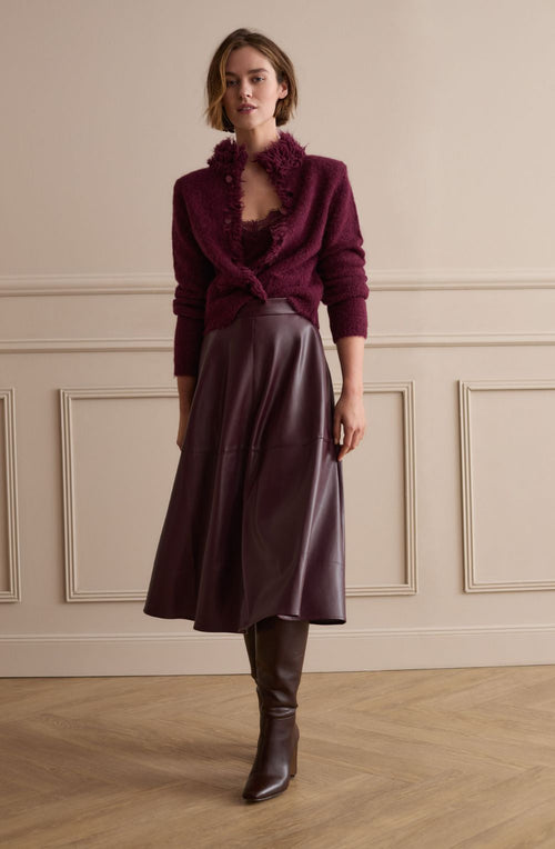 Bramble Berry Faux Leather Skirt
