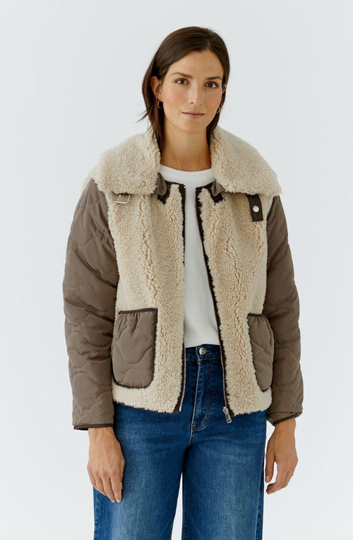 Light Stone and Brown Reversible Jacket