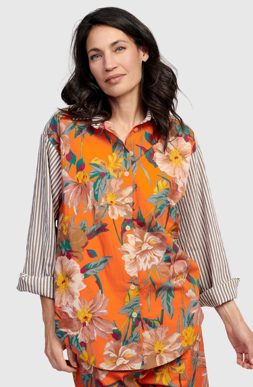 Garden Curved Hem Shirt