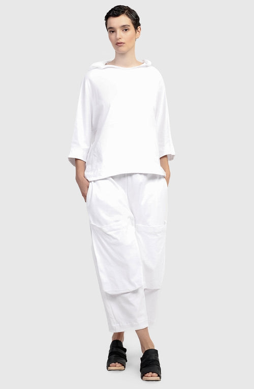 White Urban Cutlass Pocket Trousers