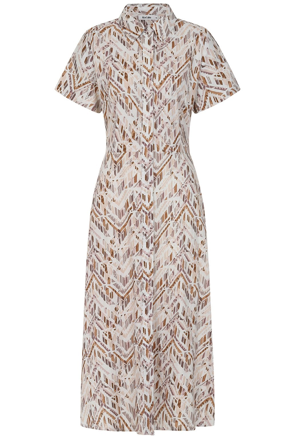 Aztec Latte Eleanor Dress – Shirt Sleeves