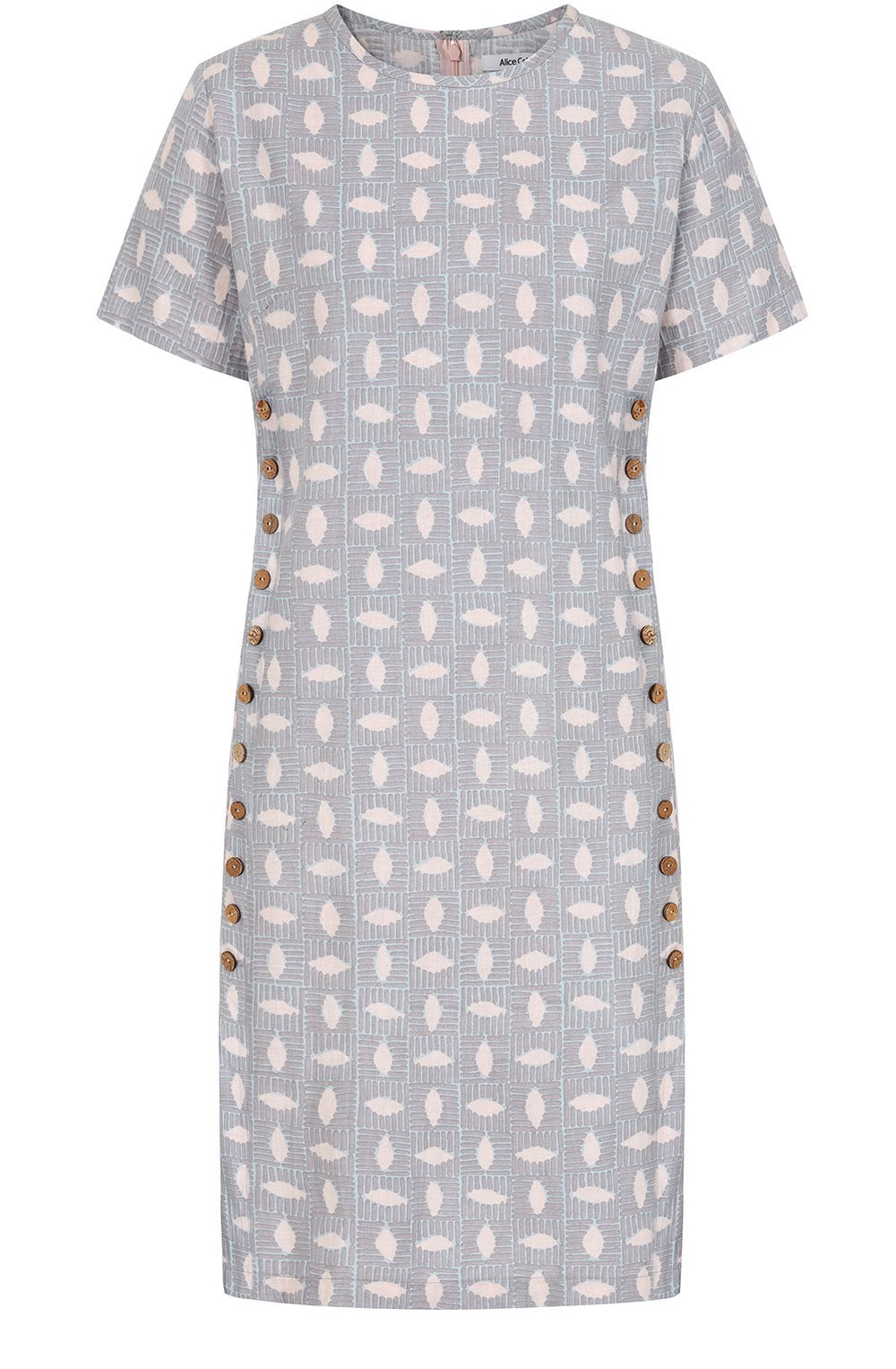 Batik Chalk Blue Kylie Dress – Shirt Sleeves