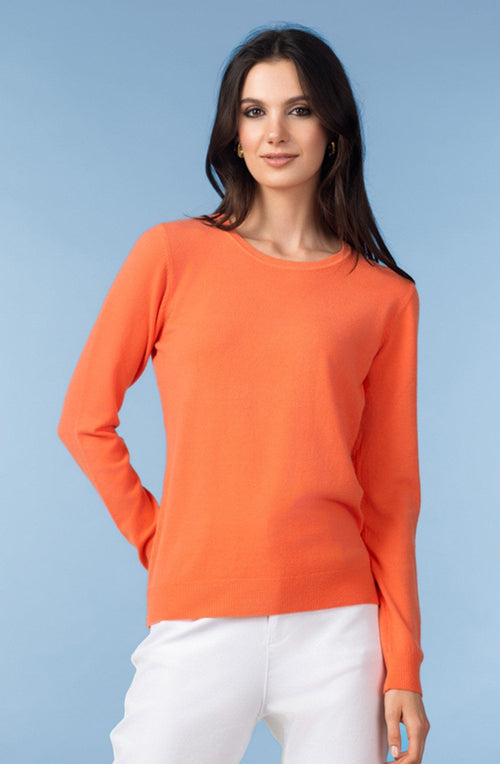 Orange Super Soft Fine Knit Jumper