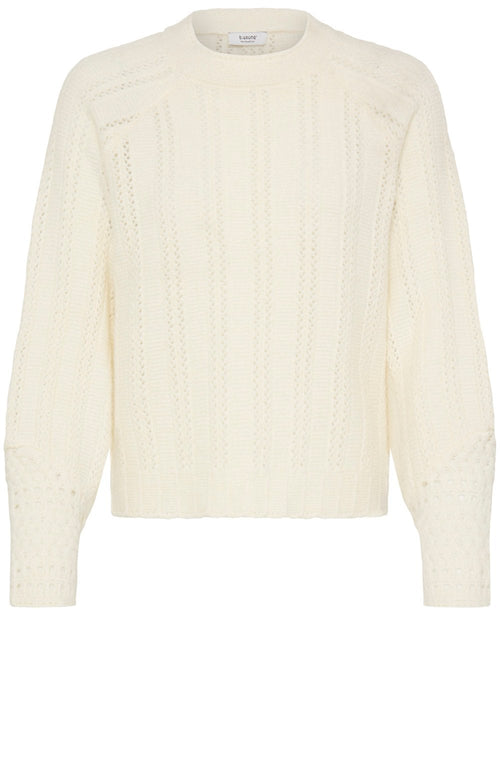 Marshmallow Super Soft Crochet Detail Jumper