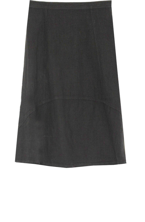 Black Linen Skirt