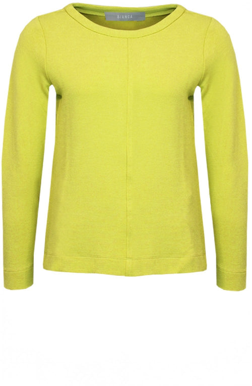 Dami Lemon Fine Ribbed Top