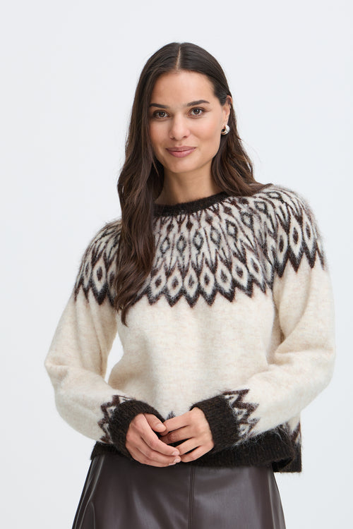 Birch Java Fair Isle Knit Jumper