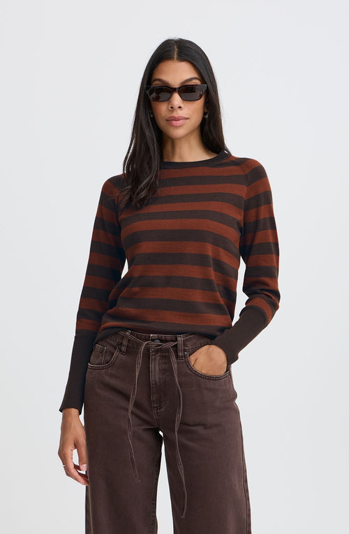 Smoked Paprika Striped Jumper