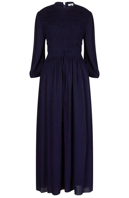 Summer Navy Bali Eco Smocked Dress
