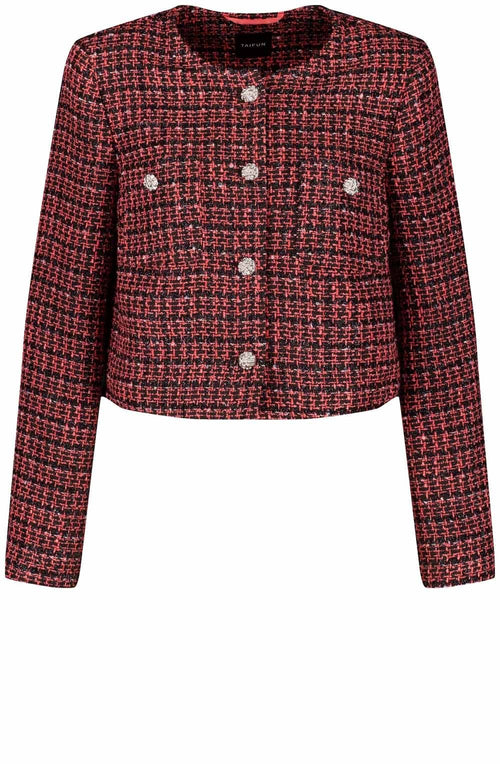 Red and Black Shimmer Box Jacket