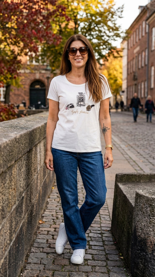 Simply Glamorous Front Design T-Shirt