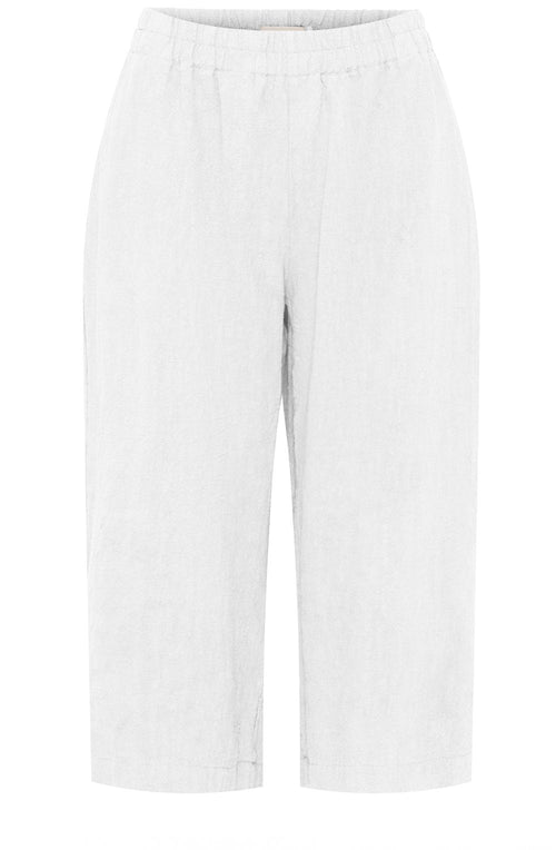White Linen Culottes