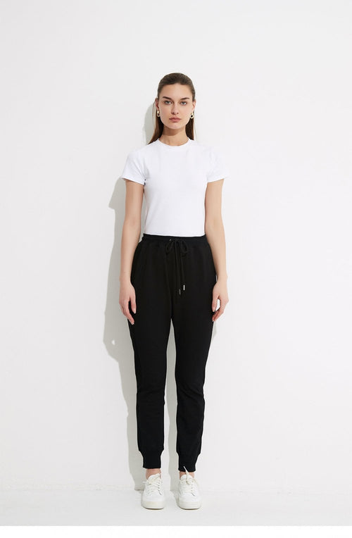 Black Jogger Style Trouser