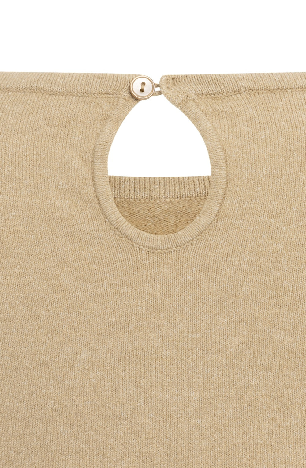Cornstalk Brown Melange Ruffle Layered Effect Jumper