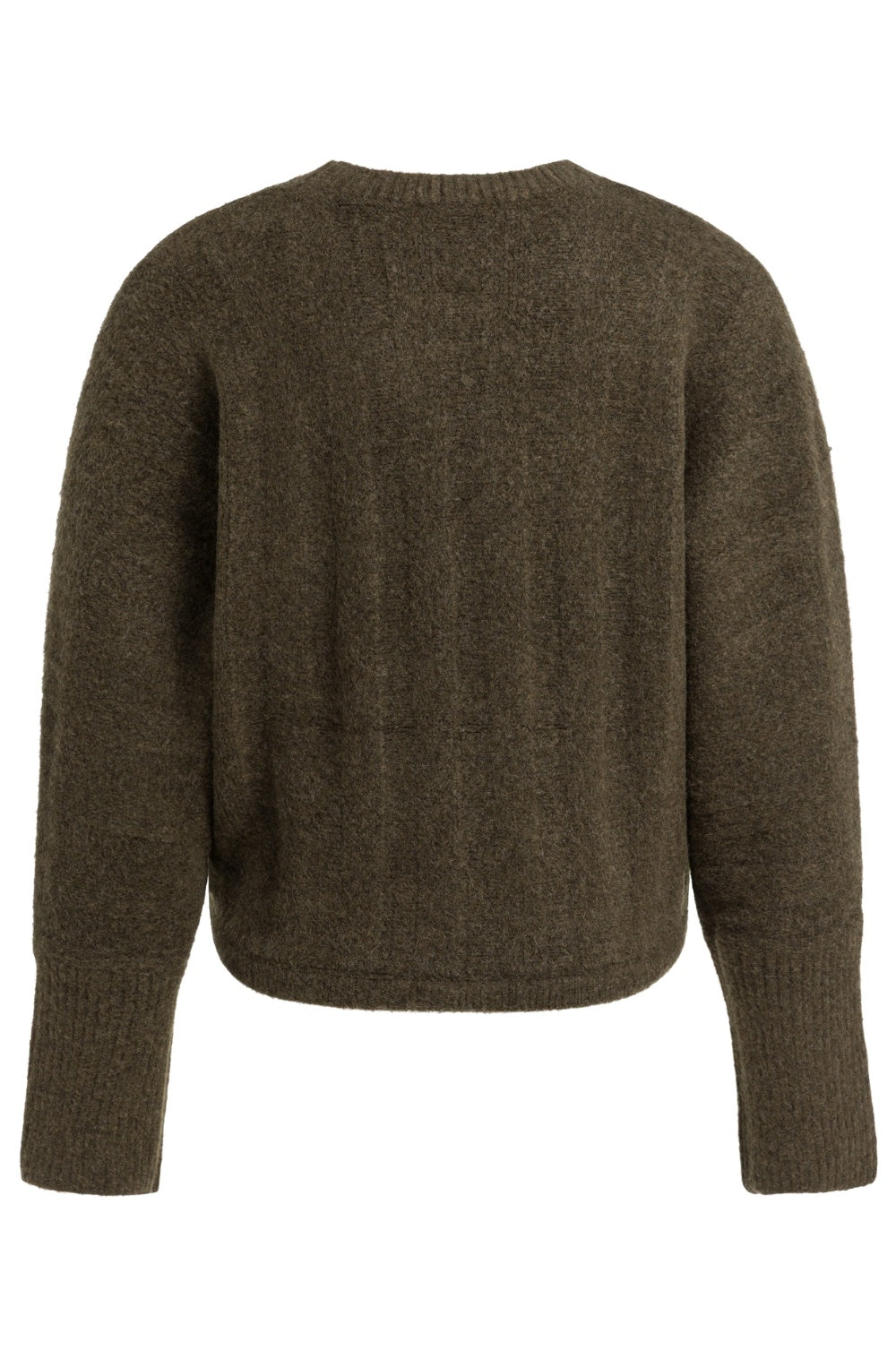 Slate Black Brown Drawstring Hem Jumper