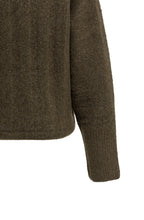 Slate Black Brown Drawstring Hem Jumper