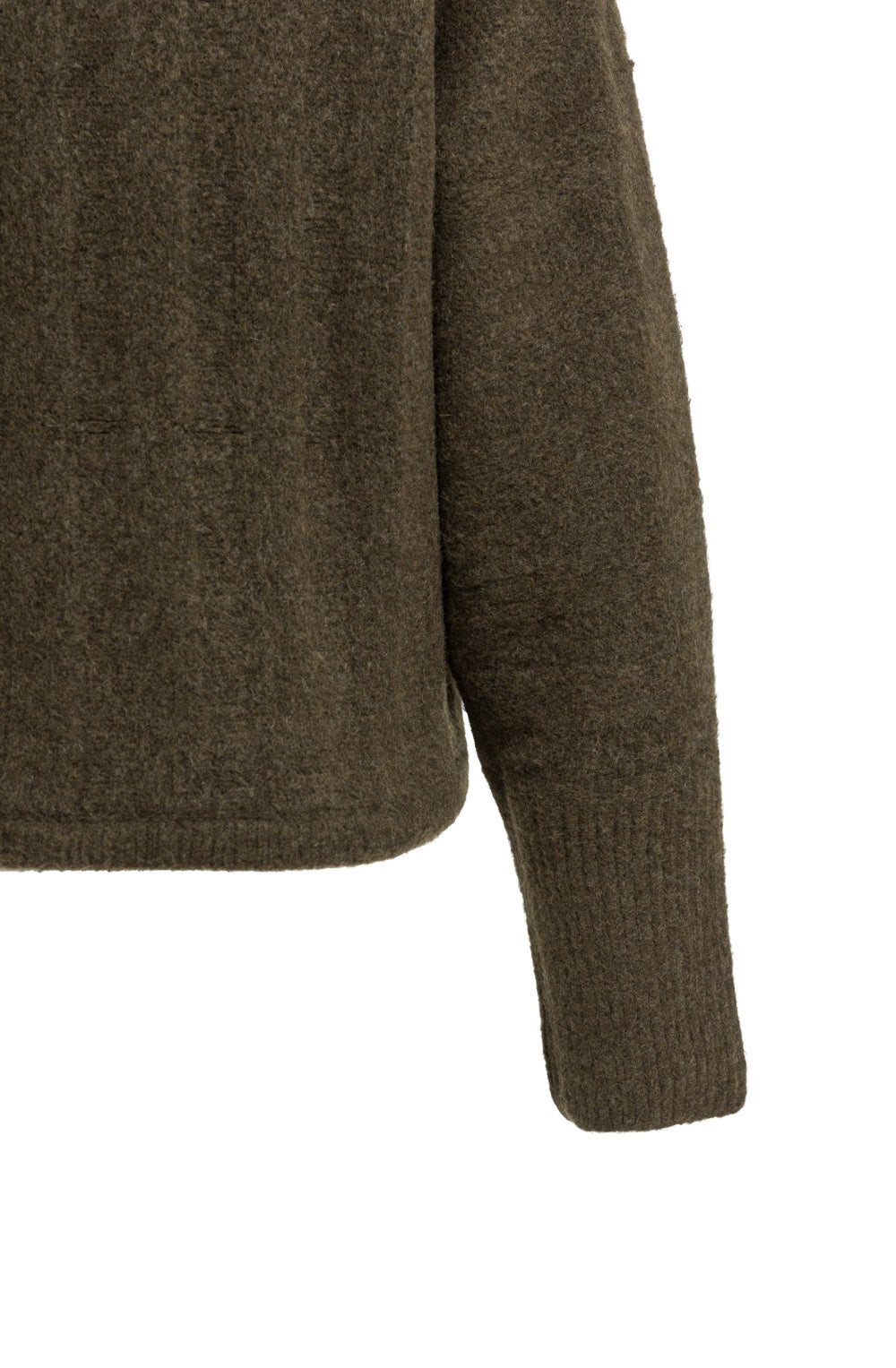 Slate Black Brown Drawstring Hem Jumper