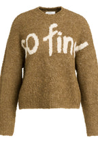 Otter Brown "So Fine!" Textured Knit Jumper