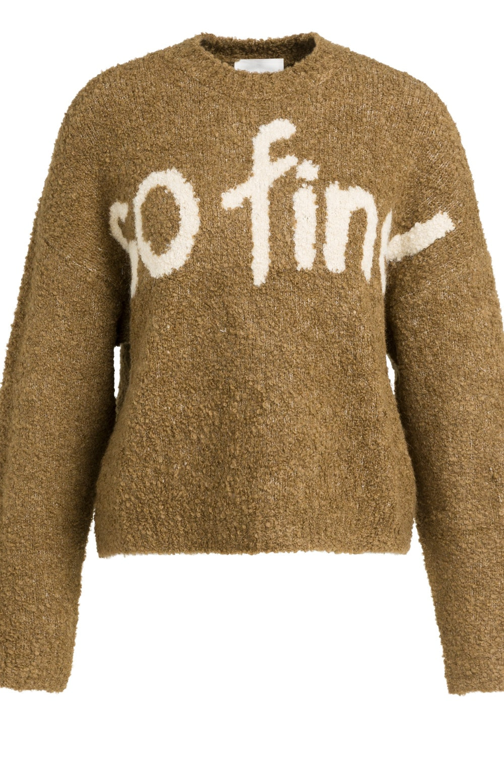 Otter Brown "So Fine!" Textured Knit Jumper