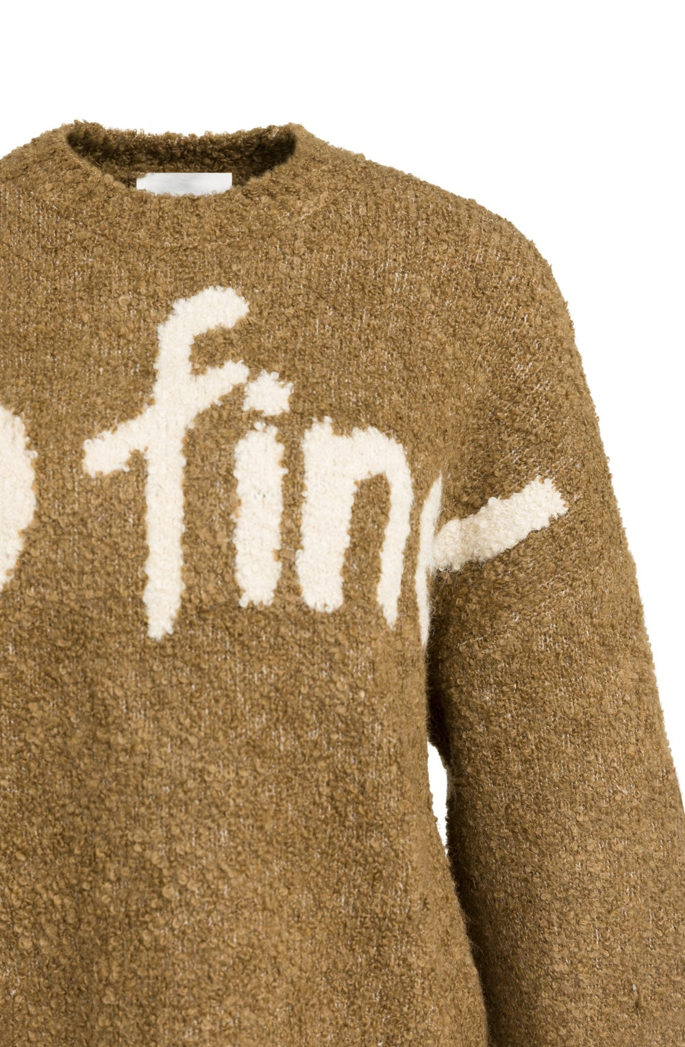 Otter Brown "So Fine!" Textured Knit Jumper