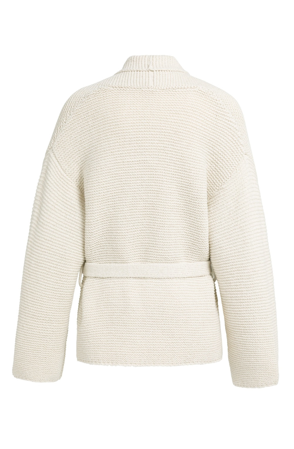 Off White Wrap-Around Chunky Cardigan