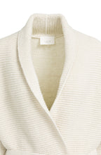 Off White Wrap-Around Chunky Cardigan
