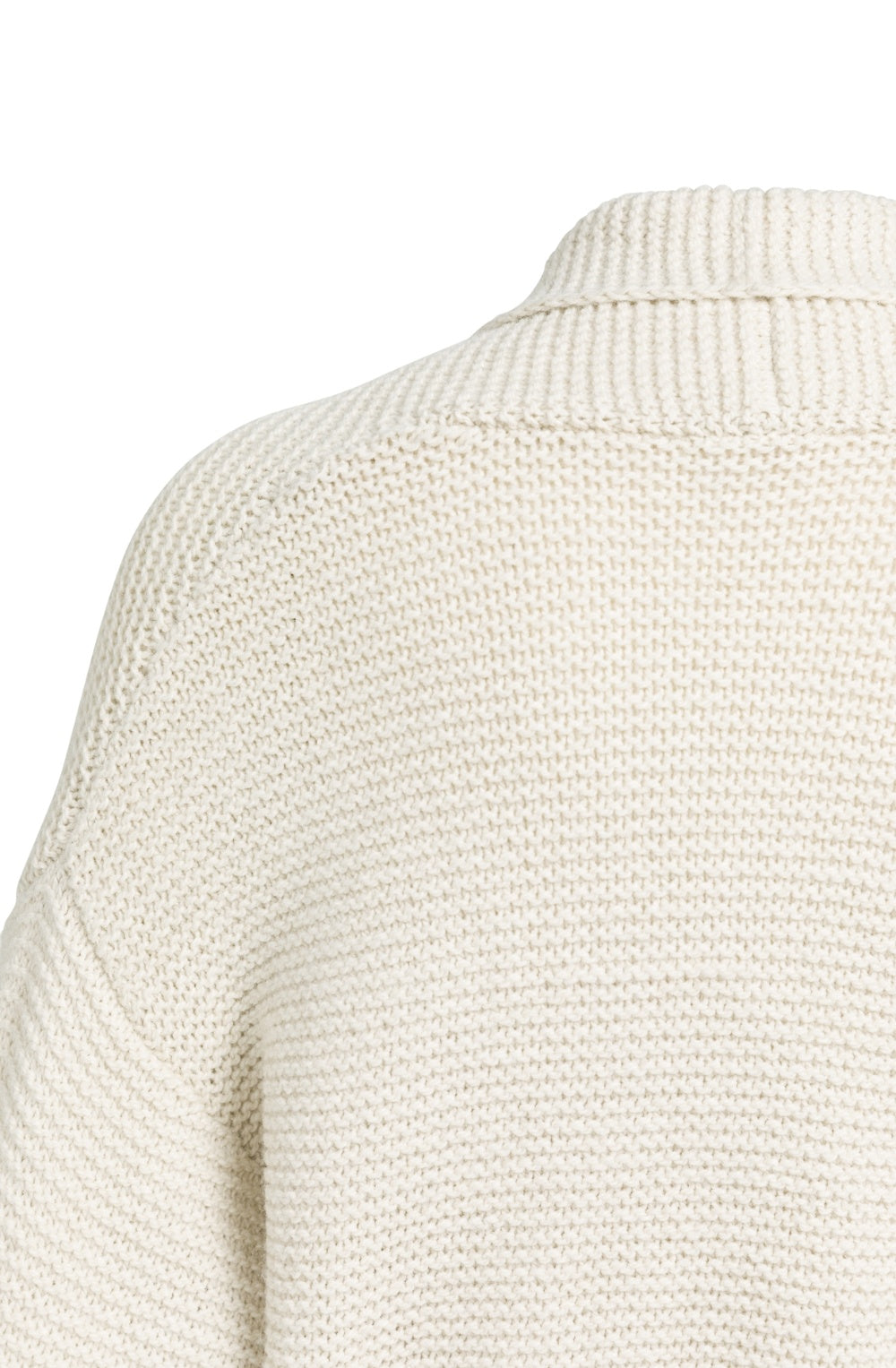 Off White Wrap-Around Chunky Cardigan