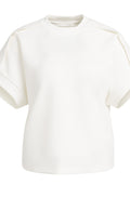 Off White Short Sleeved Sweatshirt