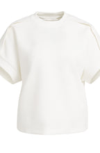 Off White Short Sleeved Sweatshirt