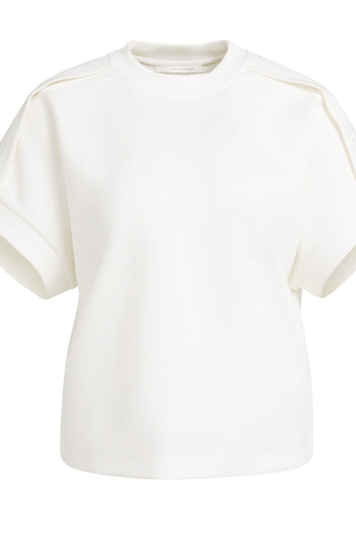 Off White Short Sleeved Sweatshirt