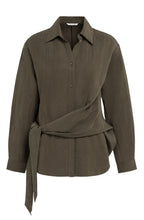 Slate Black Brown Tie Design Shirt