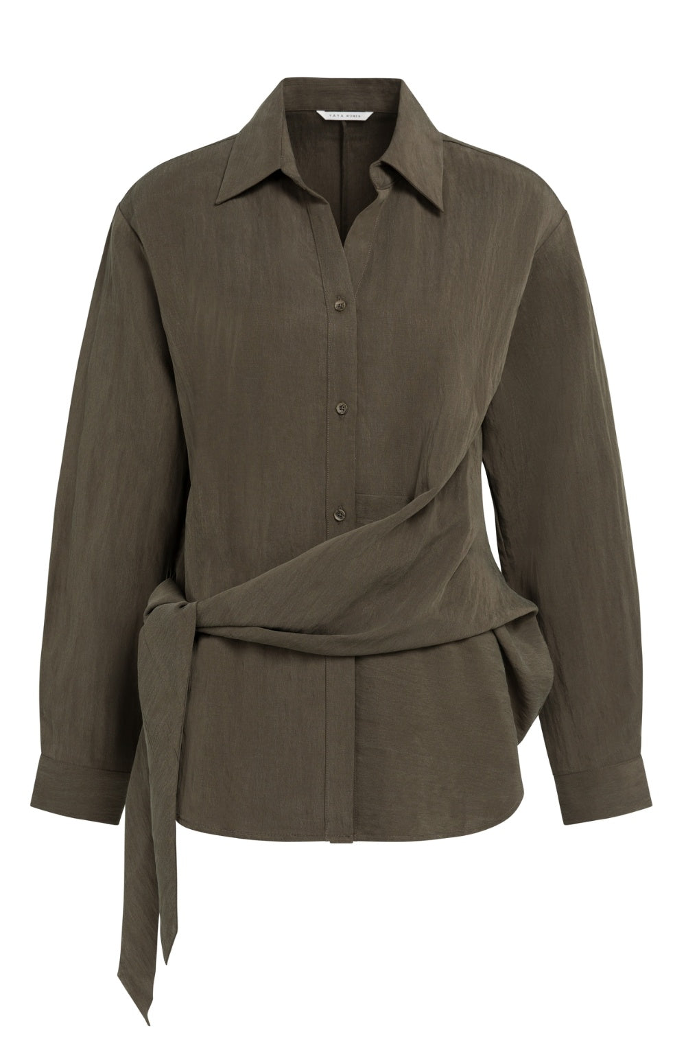 Slate Black Brown Tie Design Shirt