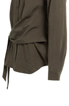 Slate Black Brown Tie Design Shirt