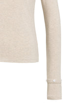 Beige Jersey Detachable Shirt Cuff Top