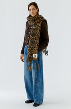 Camel Grey Animal Print Super Soft Oversized Scarf