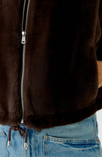 Chocolate Torte Faux Fur Waistcoat