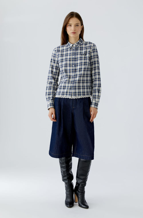 Blue & Cream Checked Shirt