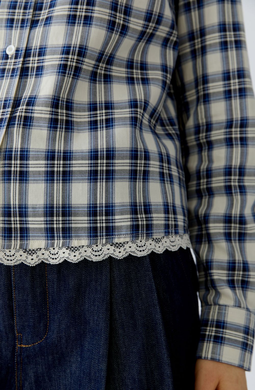 Blue & Cream Checked Shirt
