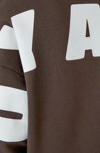 Mulch Brown Voyager Slogan Hoodie