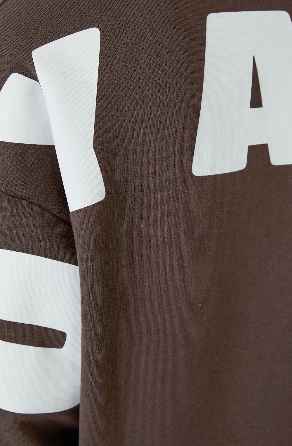 Mulch Brown Voyager Slogan Hoodie