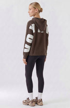 Mulch Brown Voyager Slogan Hoodie