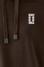 Mulch Brown Voyager Slogan Hoodie