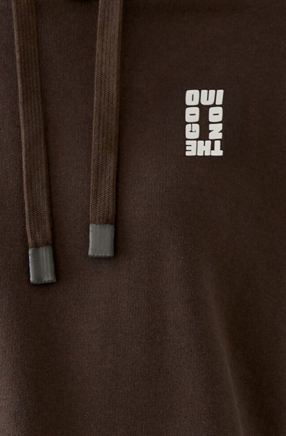 Mulch Brown Voyager Slogan Hoodie