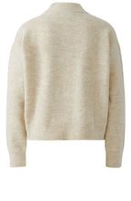Light Beige Melange Fluffy Brown Bear Jumper