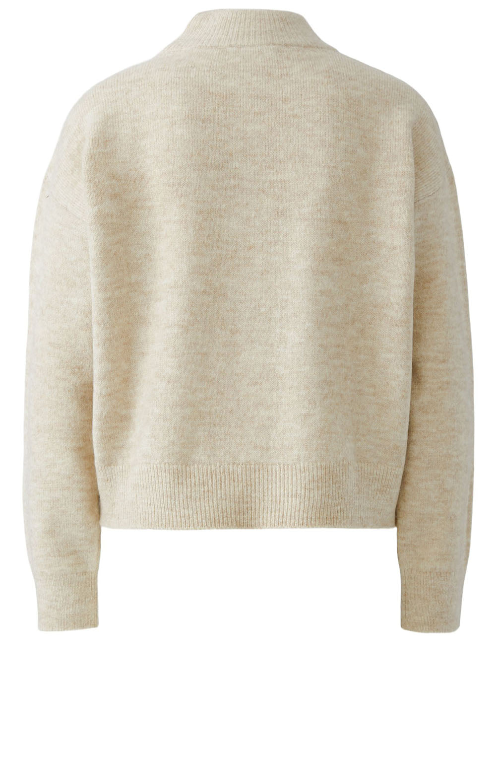 Light Beige Melange Fluffy Brown Bear Jumper