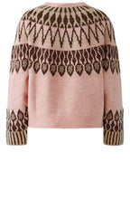 Pink and Bronze Shimmer Fair Isle Jumper