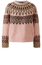 Pink and Bronze Shimmer Fair Isle Jumper