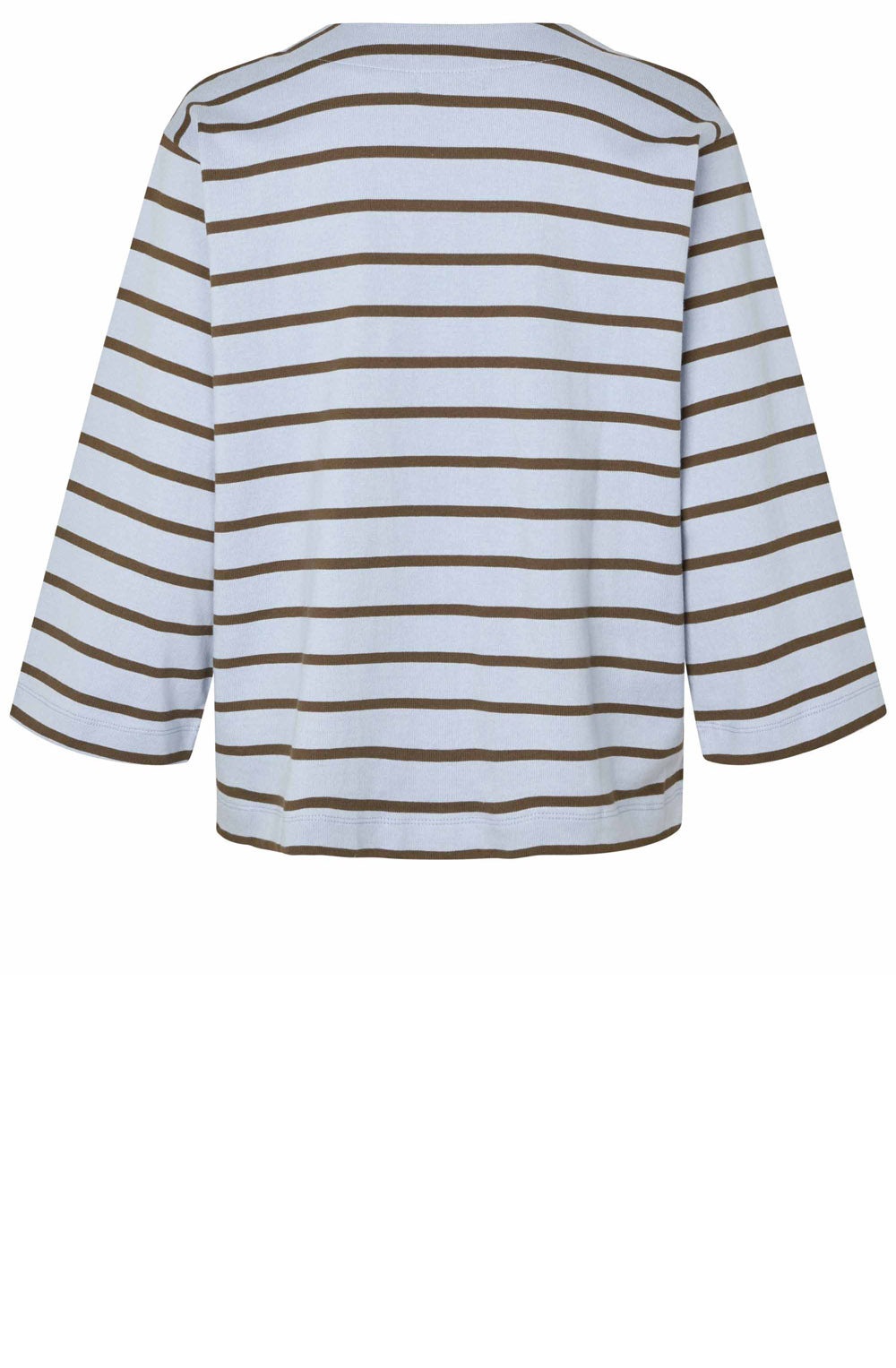 Zen Blue Striped Brivora V-Neck Sweatshirt