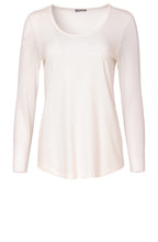 Cream Mesh Sleeved Top